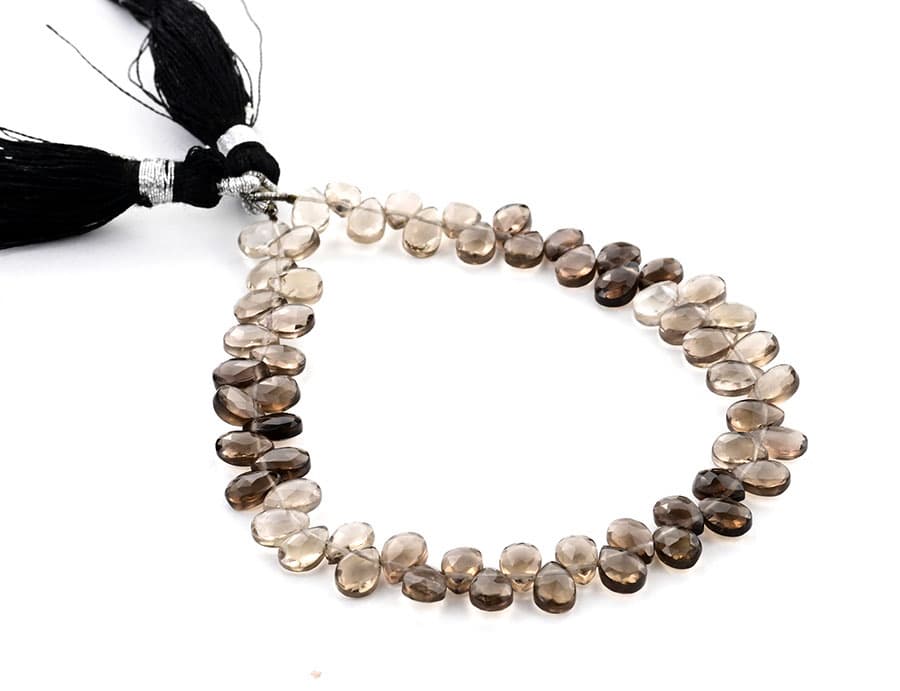 Smokey QTZ 4X6mm Faceted Pear(Calibrated)