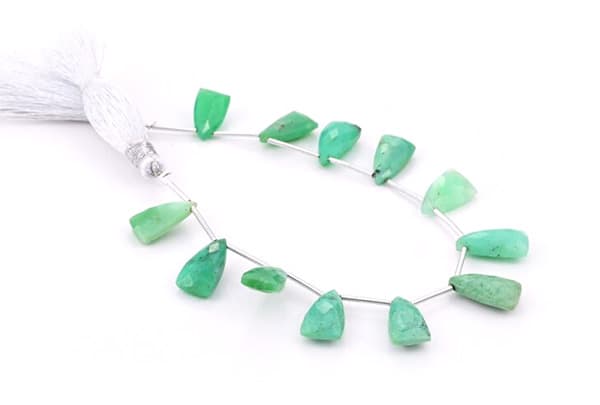 Chrysoprase 9×15 Faceted Pyramid, additional view