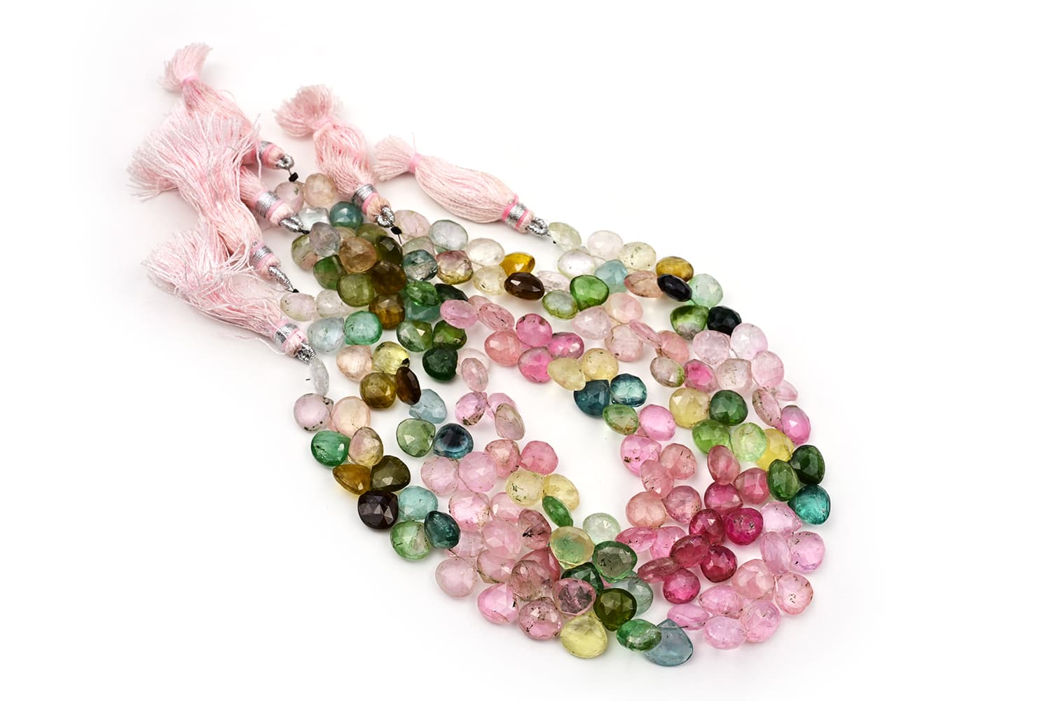 Multi Color Afghani Tourmaline Faceted Heart 6X6mm, additional view