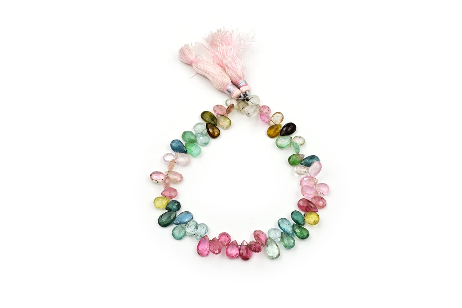 Multi Color Afghani Tourmaline Faceted Pear 5X8mm -6X9mm, additional view