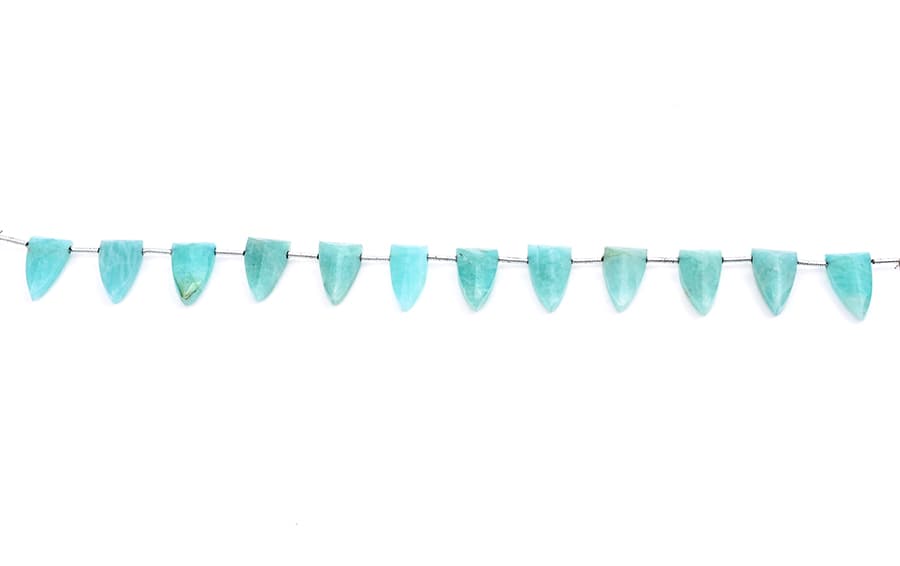 Amazonite 9x15mm Faceted Arrowhead, additional view