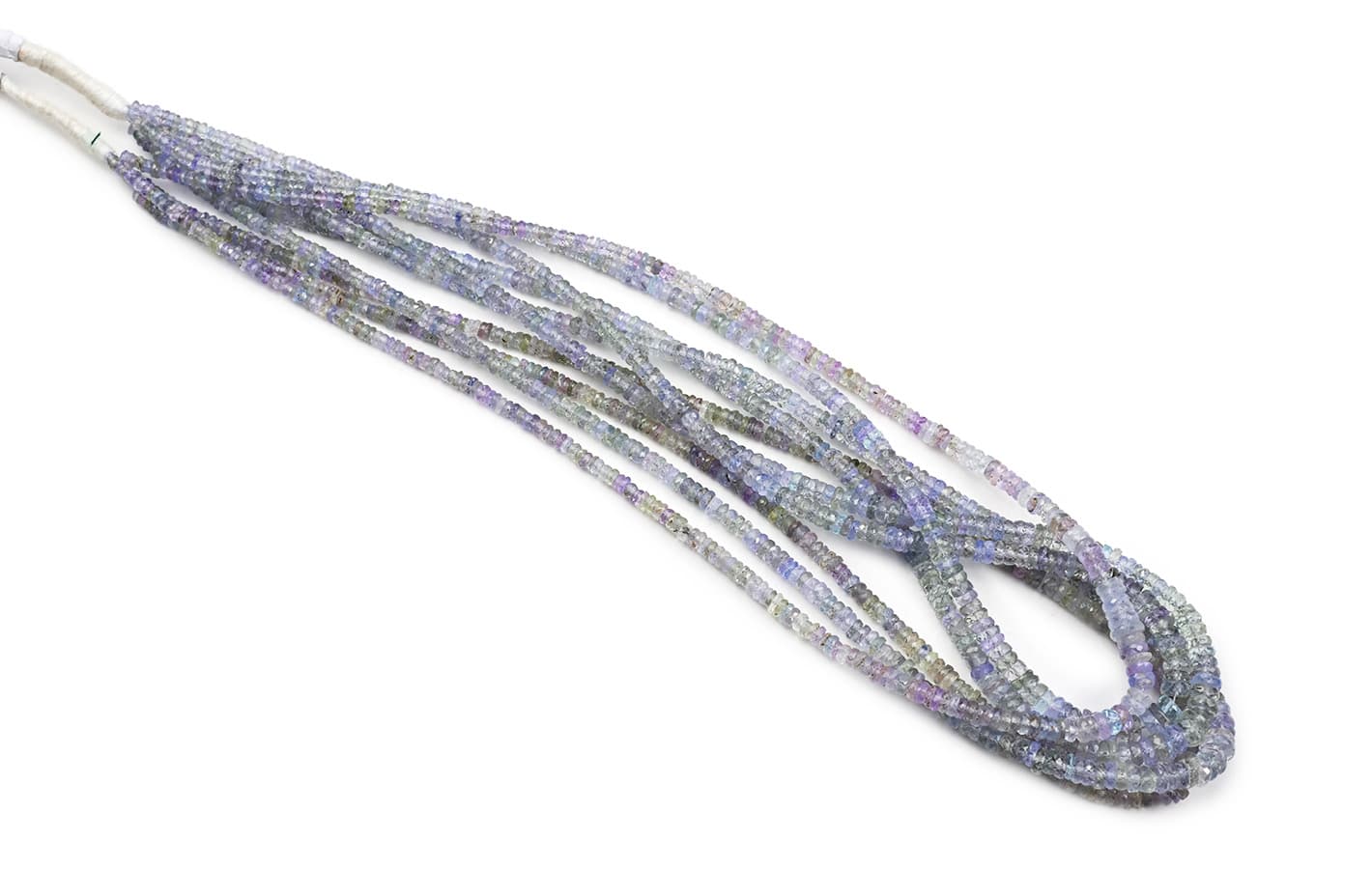 Sapphire Light Blue 3-4mm Faceted Rondelle, additional view