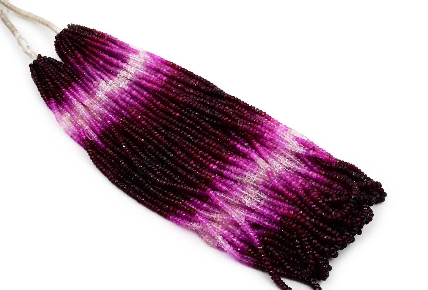 Natural Ruby Shaded 4.5-5mm Faceted Rondelle, additional view