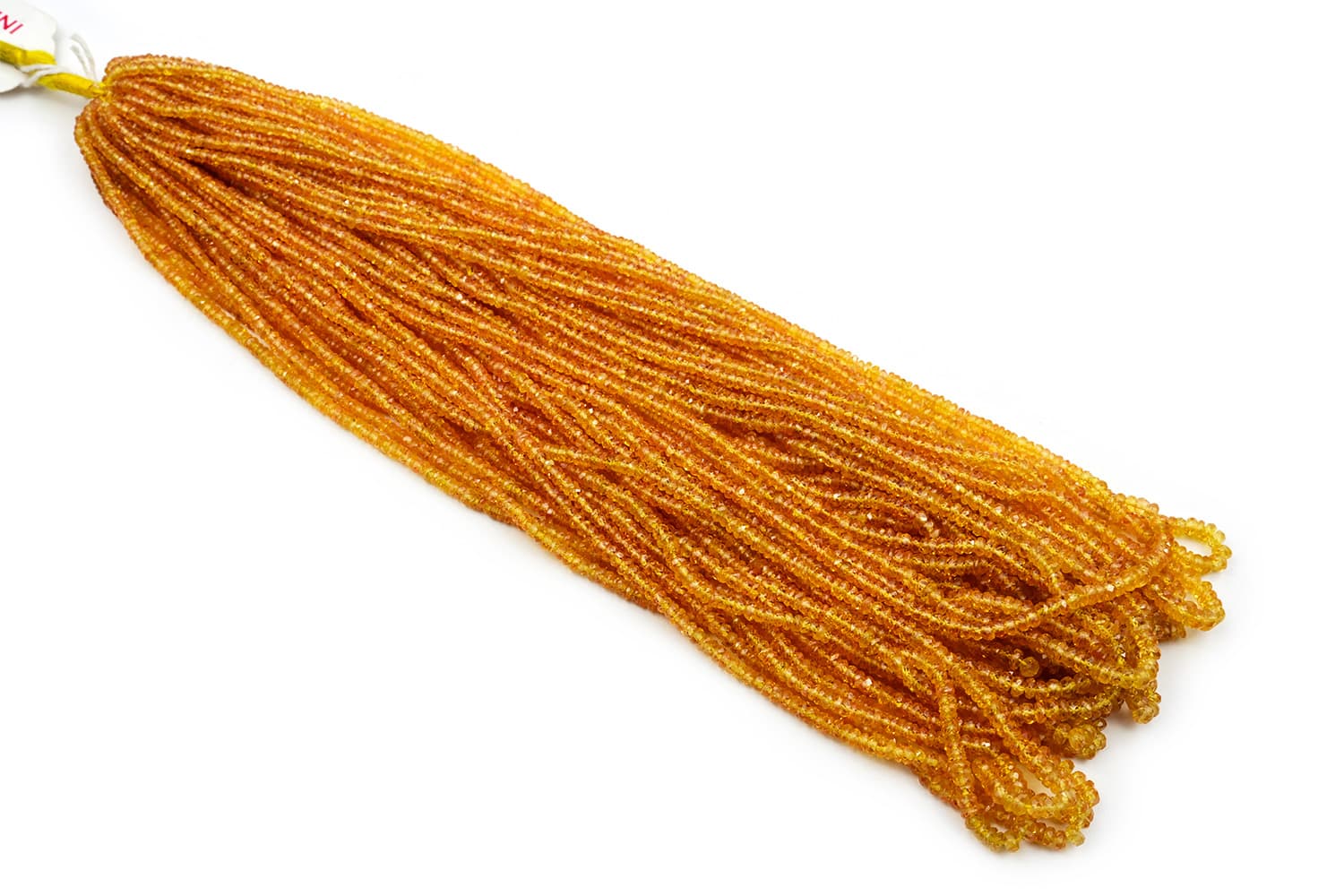 Orange Sapphire 2.5-3mm Faceted Rondelle, additional view