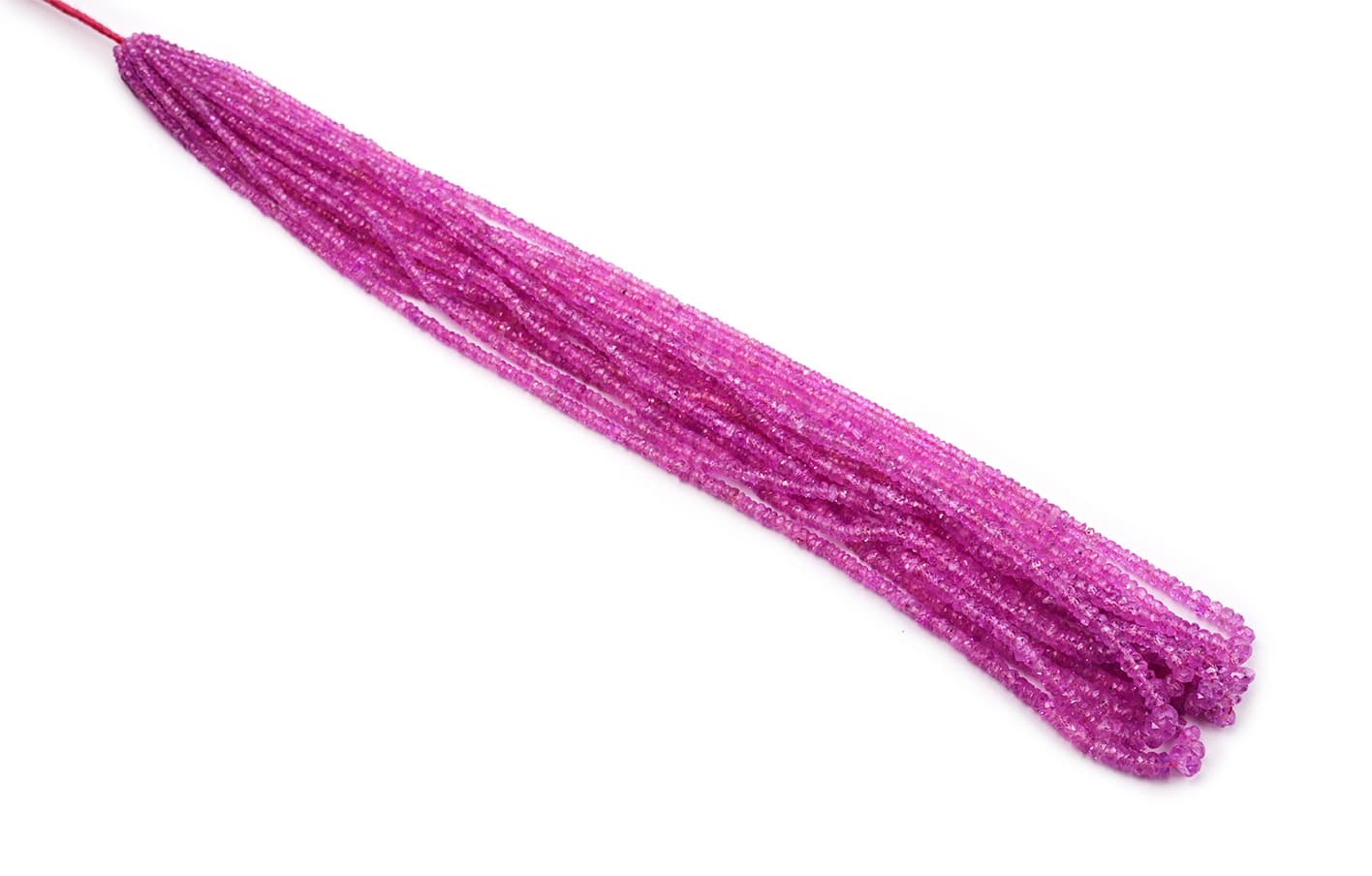 Pink Sapphire 2-3.5mm Faceted Rondelle, additional view