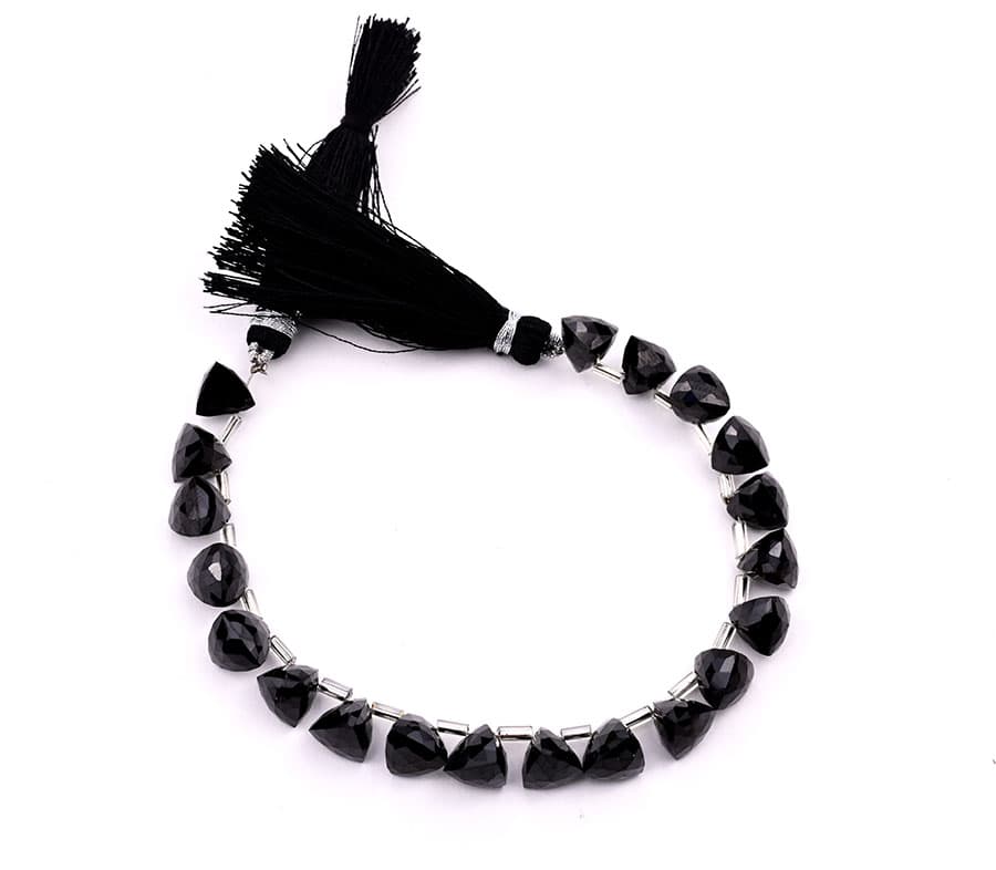 Black Spinal 7x8mm Faceted Trilliant, additional view