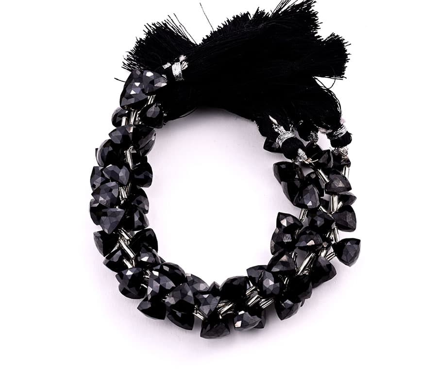 Black Spinal 7x8mm Faceted Trilliant, additional view