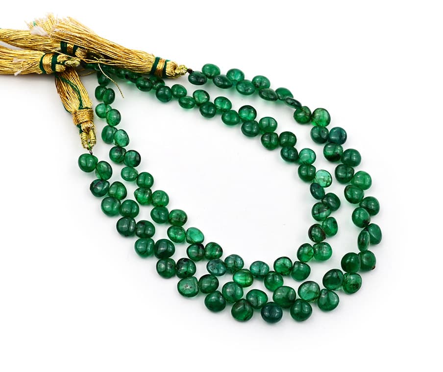 Natural Emerald 6mm Smooth Heart, additional view