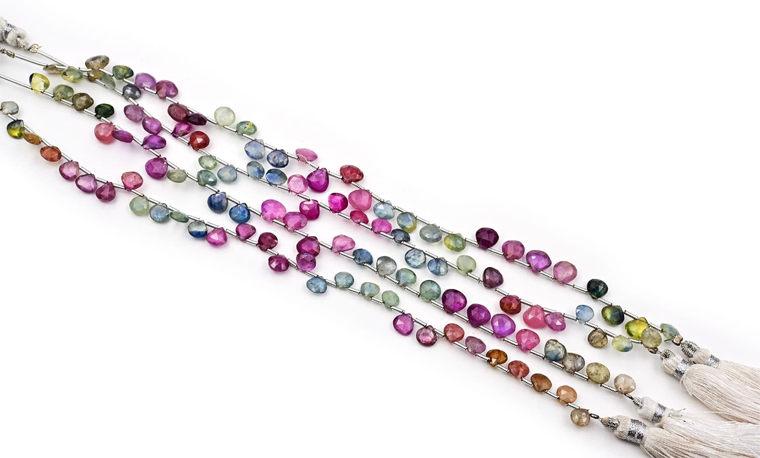 Natural Multi Umba Sapphire 6mm Faceted Heart, additional view