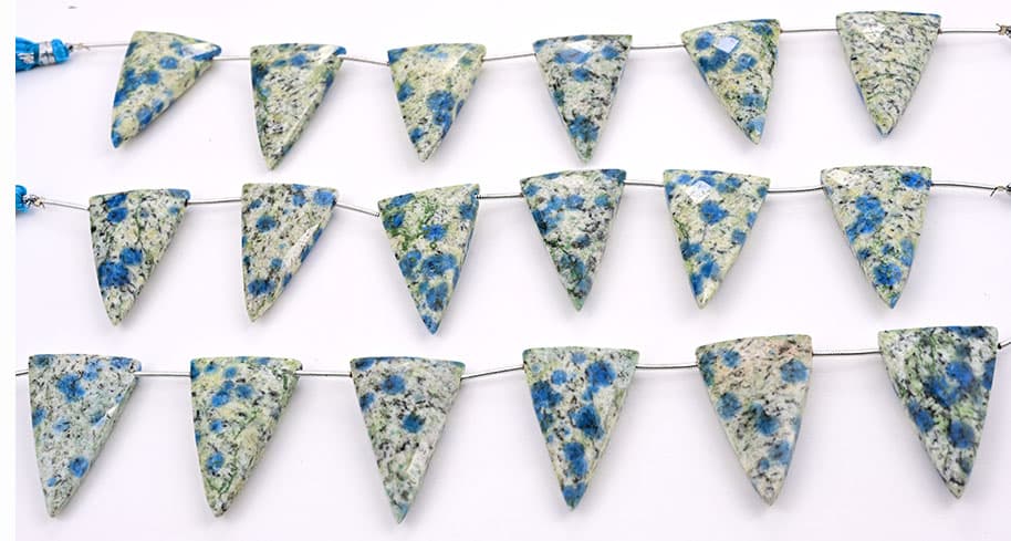 K2 Granite 22x34mm Faceted Triangle, additional view