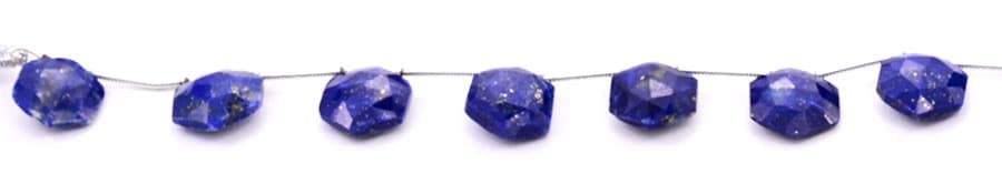 Lapis Lazuli 11mm Faceted Haxagon, additional view