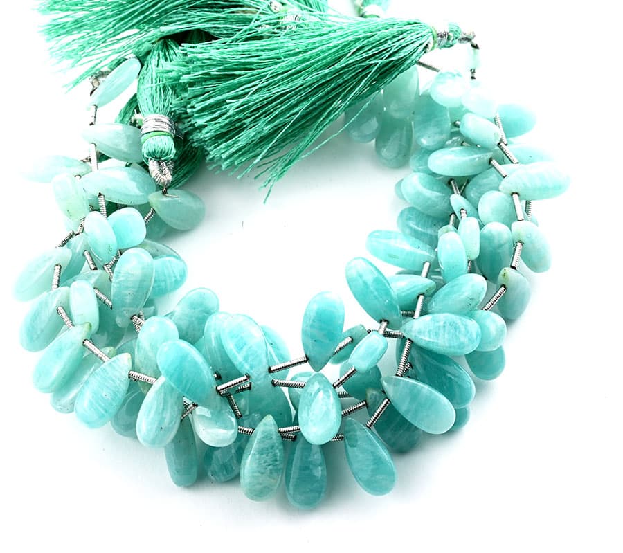 Amazonite 7X15mm Smooth Pear, additional view
