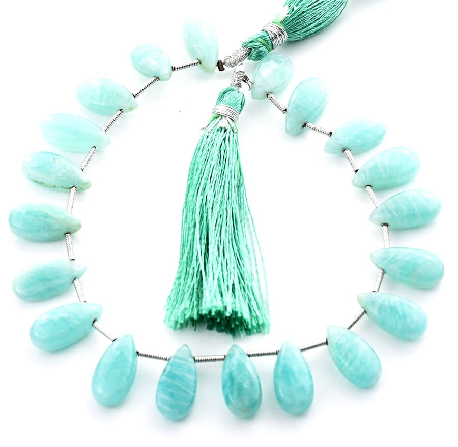Amazonite 7X15mm Smooth Pear, additional view