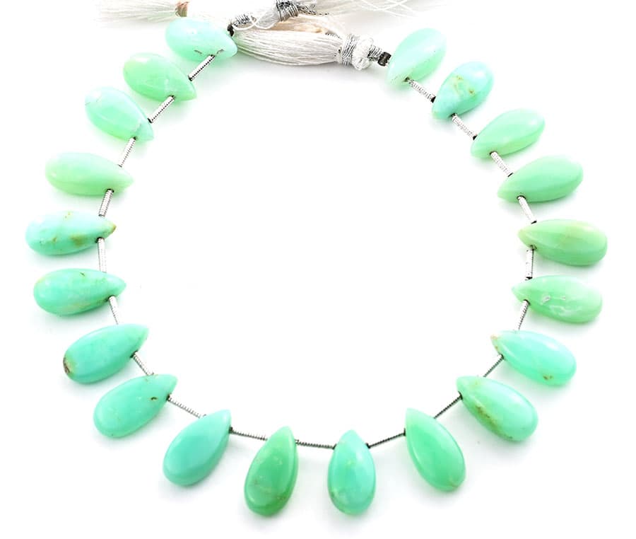 Chrysoprase 7X15mm Smooth Pear, additional view