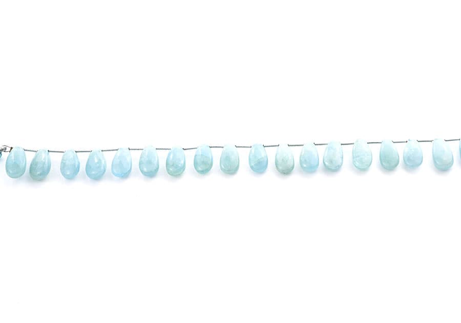 Milky Aquamarine 7X15mm Smooth Pear, additional view