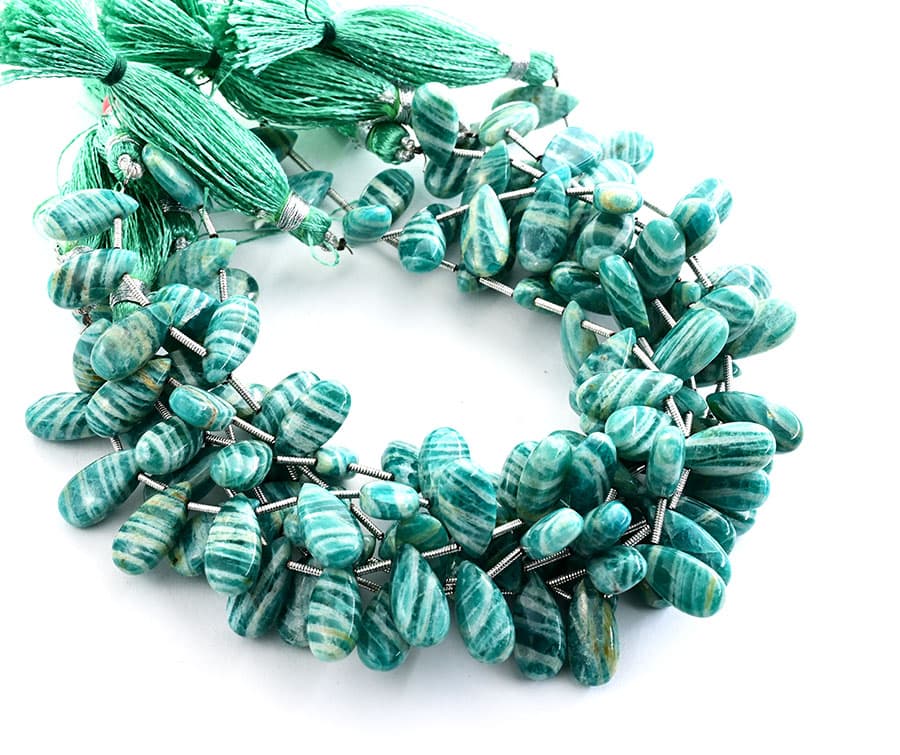 Russian Amazonite 7X15mm Smooth Pear, additional view