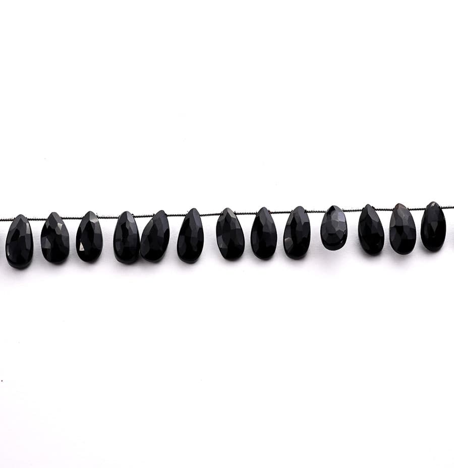 Black Spinal 7X15mm Faceted Pear, additional view