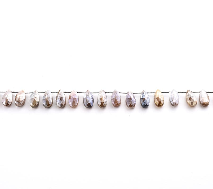 Golden Shine Moonstone 7X15mm Faceted Pear, additional view