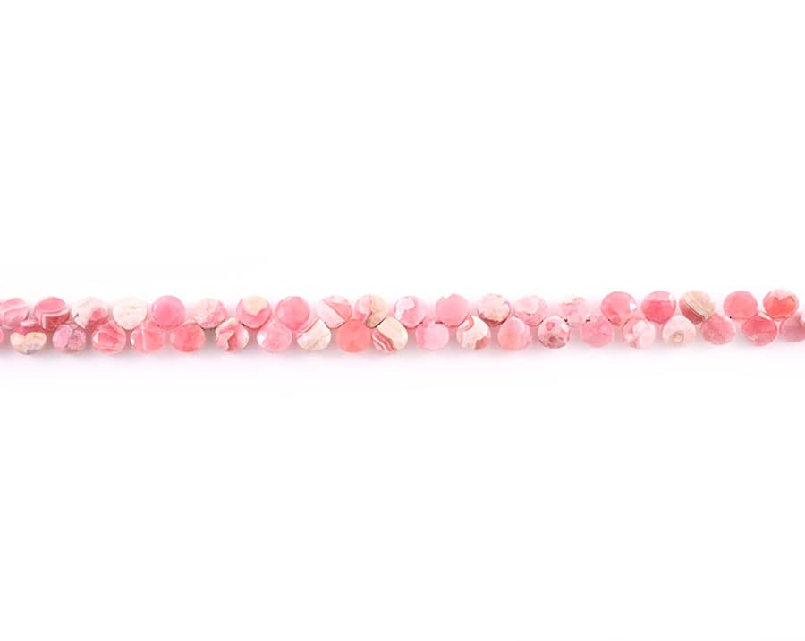 Rhodochrosite 7mm Faceted Heart (Calibrated), additional view