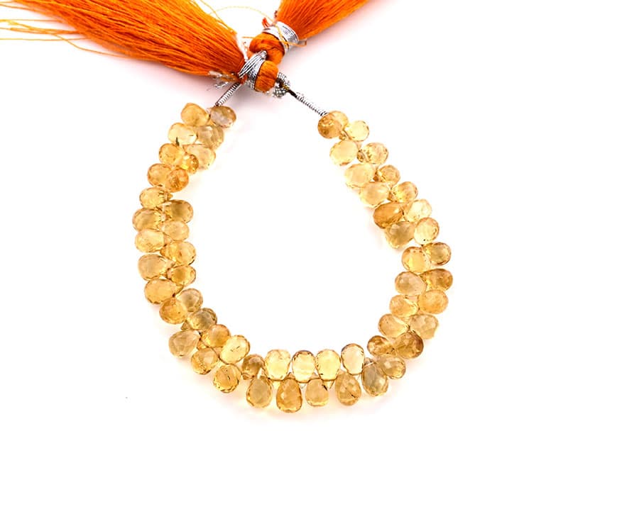 Citrine 4X6mm Faceted Tear Drops (Calibrated), additional view
