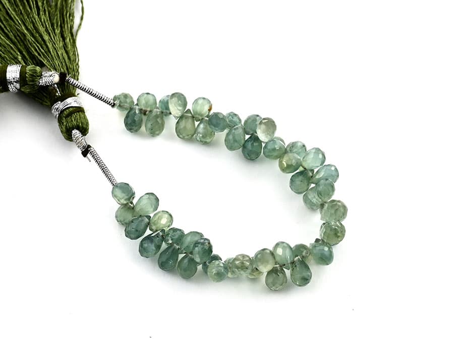 Green Appetite 4X6mm Faceted Tear Drops (Calibrated), additional view