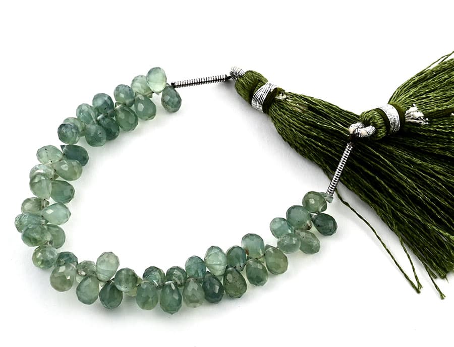 Green Appetite 4X6mm Faceted Tear Drops (Calibrated), additional view