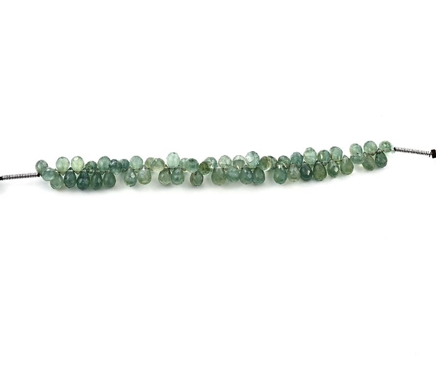Green Appetite 4X6mm Faceted Tear Drops (Calibrated), additional view