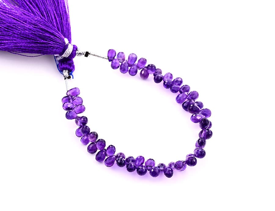 Amethyst 3X5mm Faceted Tear Drops (Calibrated), additional view
