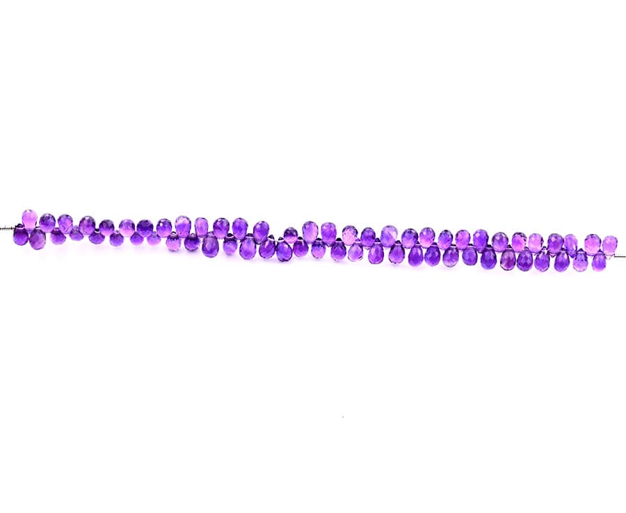 Amethyst 3X5mm Faceted Tear Drops (Calibrated), additional view