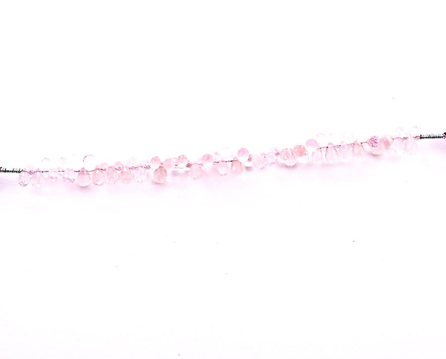 Rose Quartz 3X5mm Faceted Tear Drops (Calibrated), additional view
