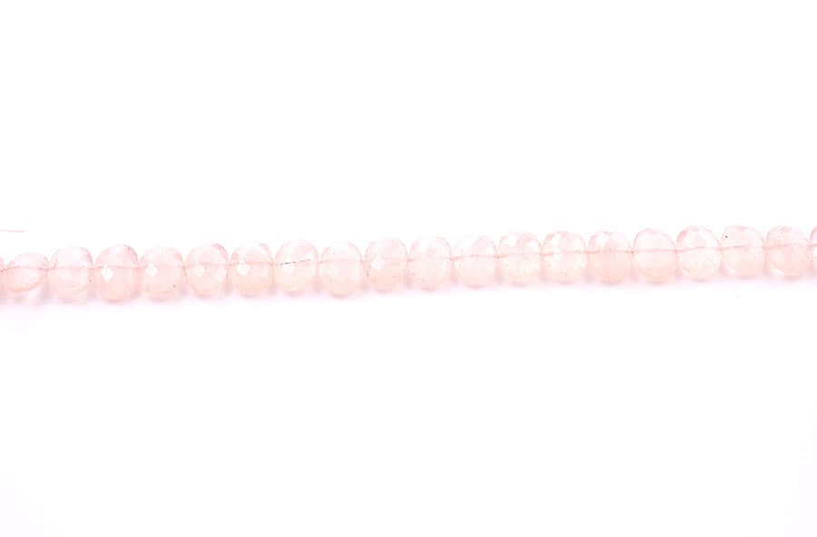 Rose Quartz 10X13mm Faceted Oval Faceted (Center Drill), additional view