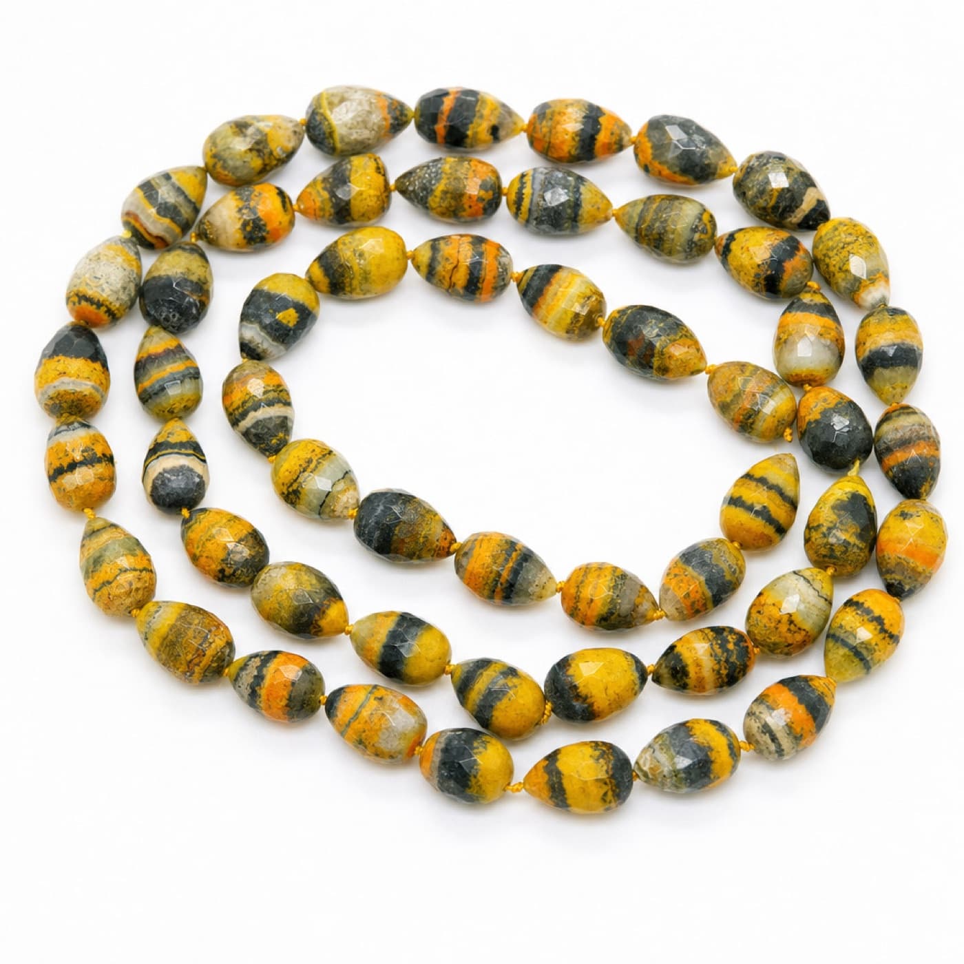 Bumble bee jasper beads