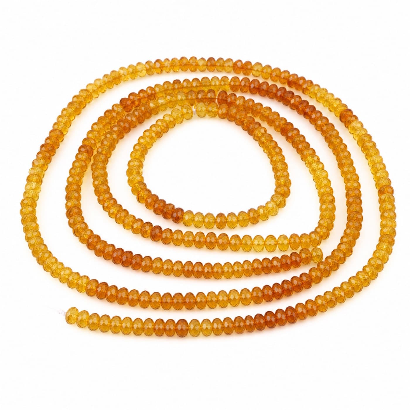 Citrine and lemon quartz beads