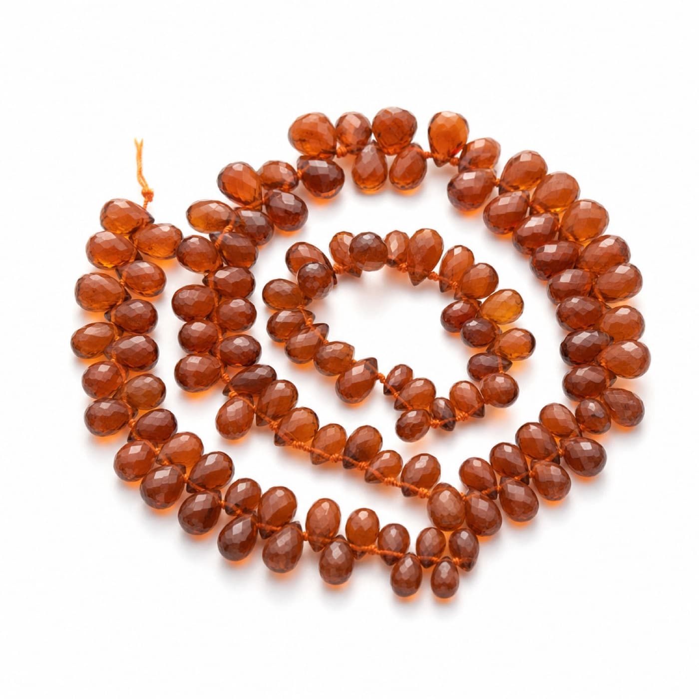 Smoky and cognac quartz beads