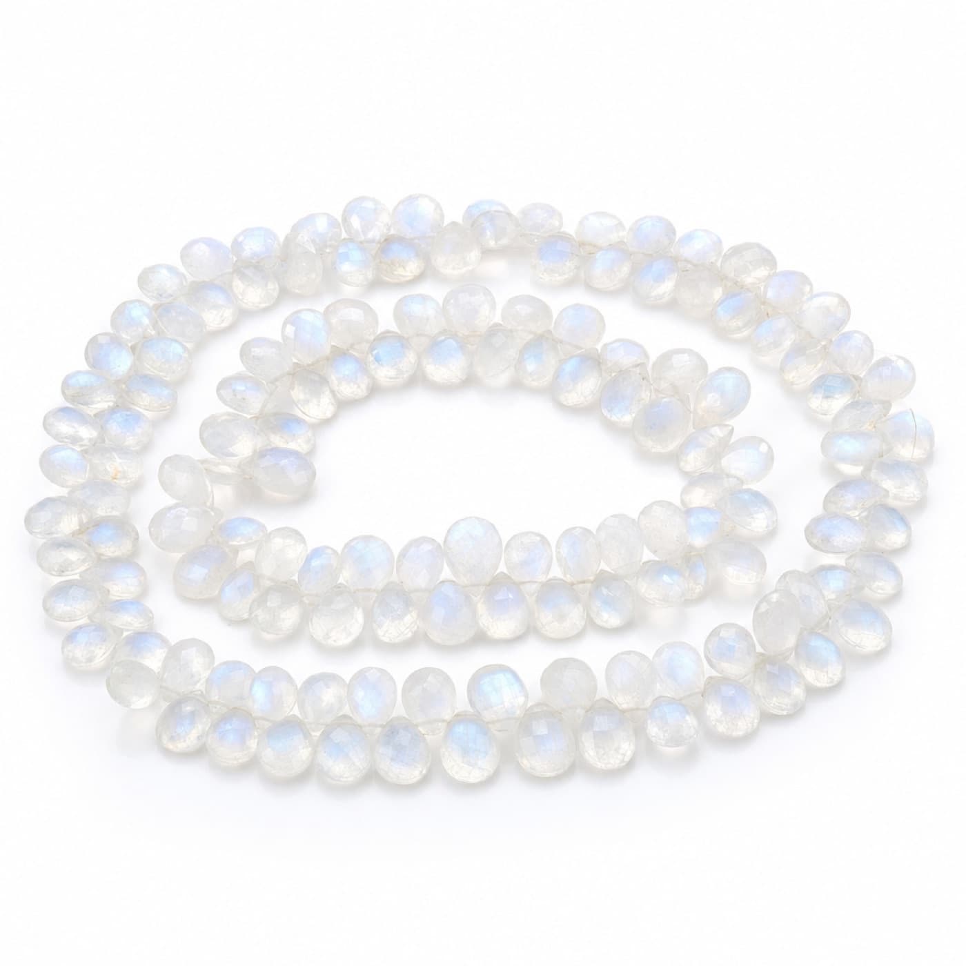 Crystal quartz and golden rutilated quartz beads