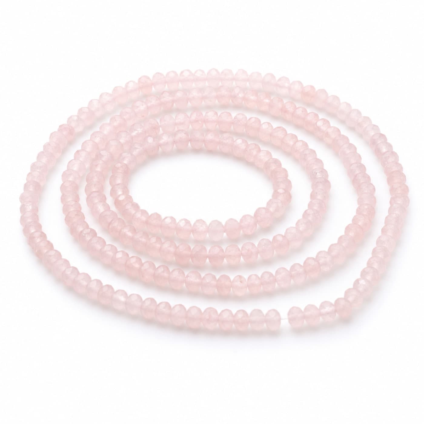 Rose quartz beads