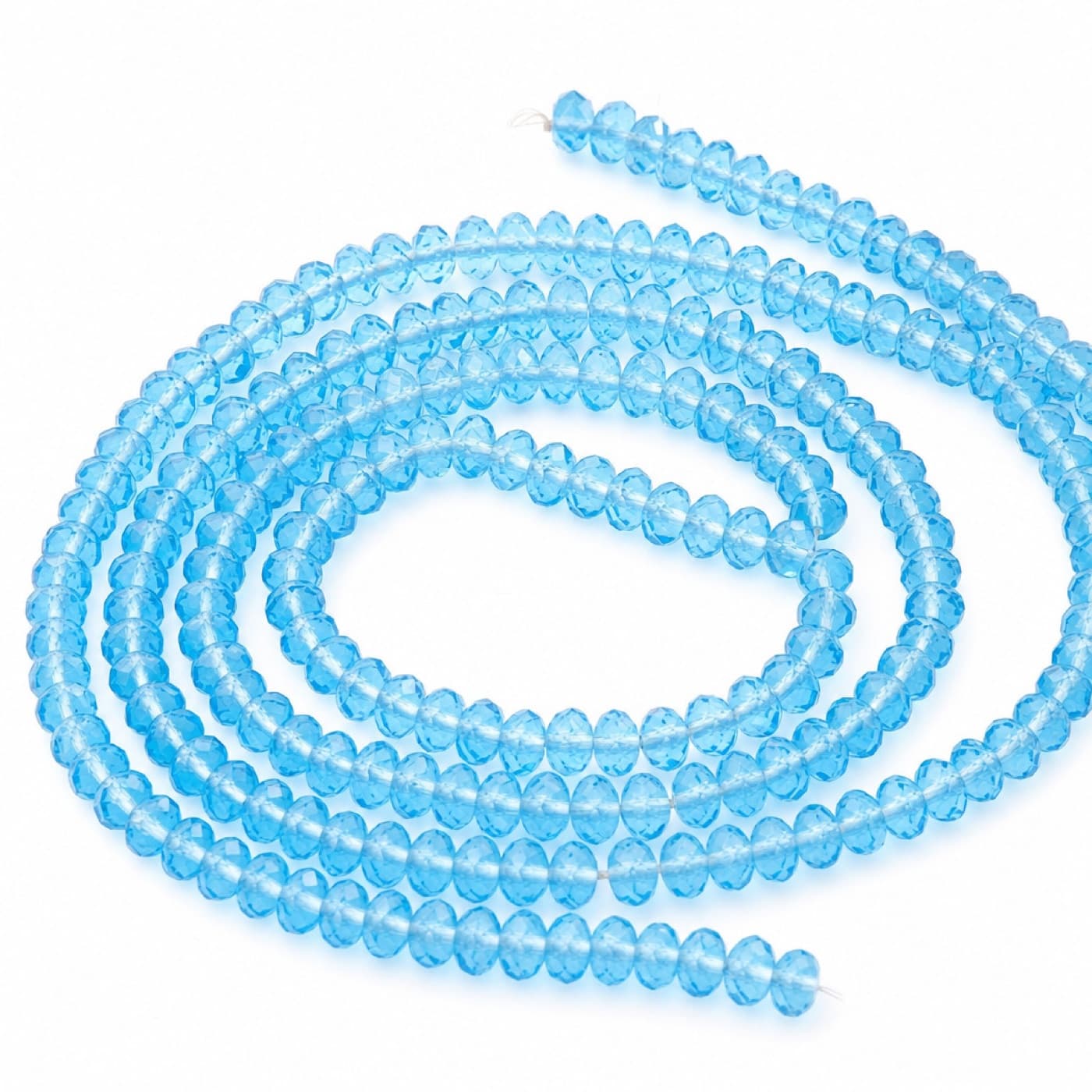 Swiss blue and sky blue topaz beads