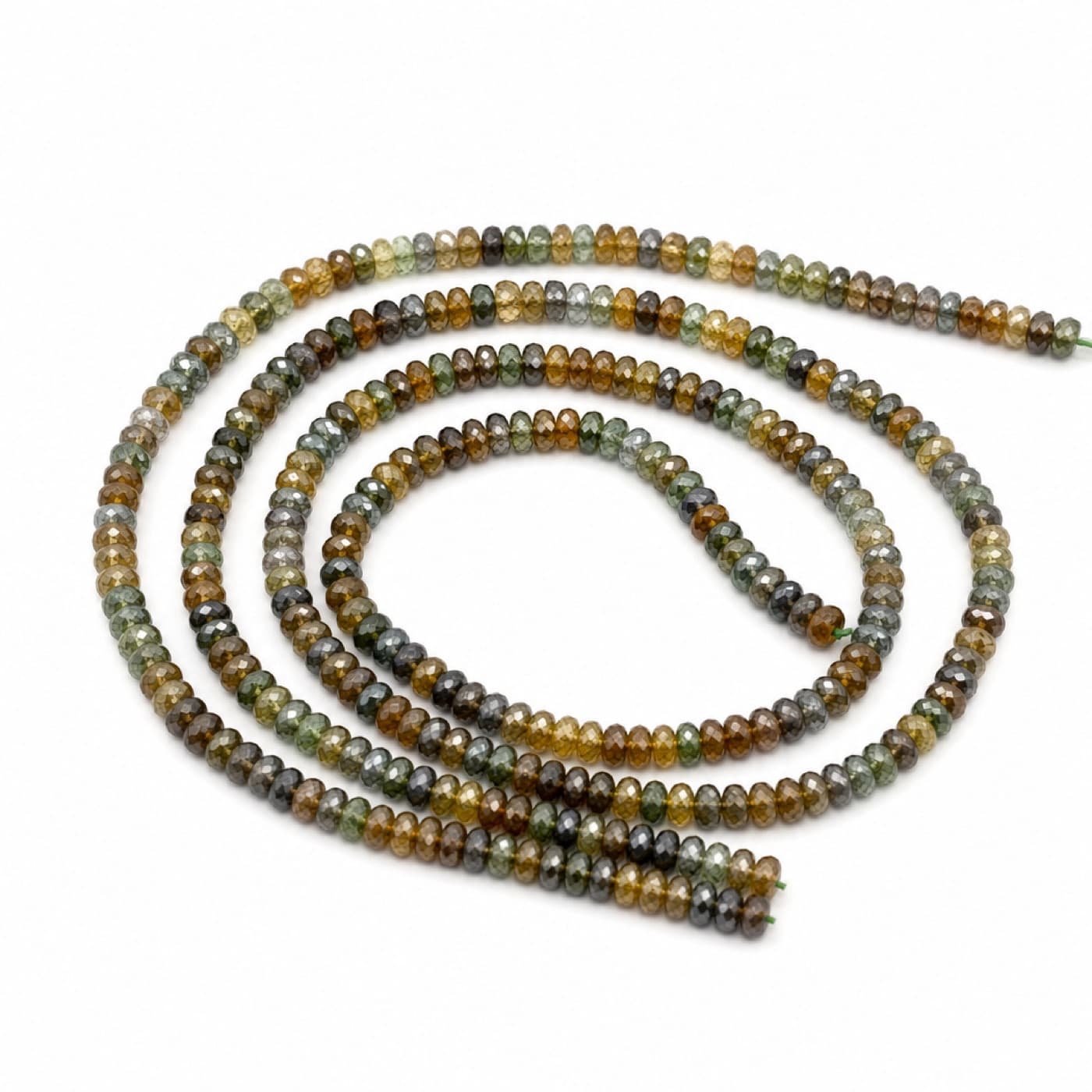 Natural zircon beads