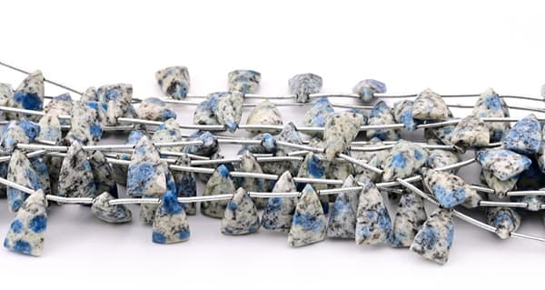 K2 Granite 9x15mm Faceted Pyramid, additional view