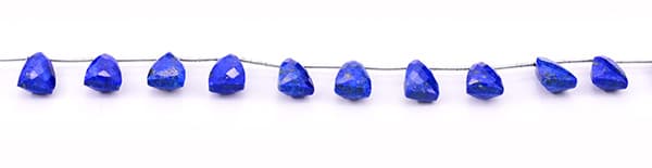 Lapis Lazuli 9x15mm Faceted Pyramid, additional view