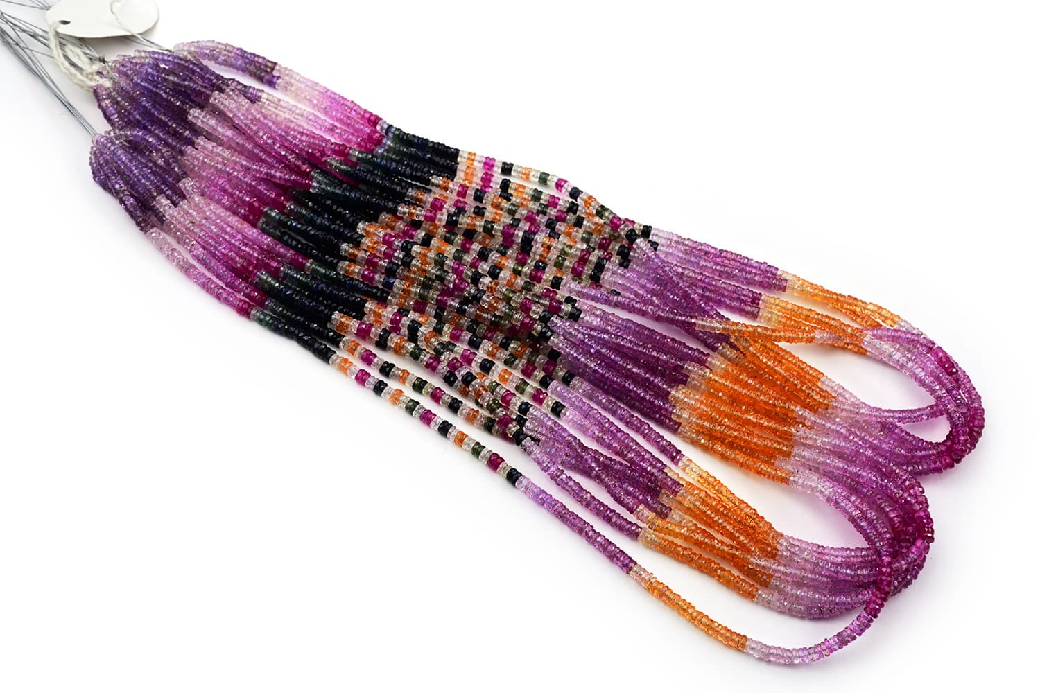 Thai Sapphire 3.5mm Faceted Heishi, additional view