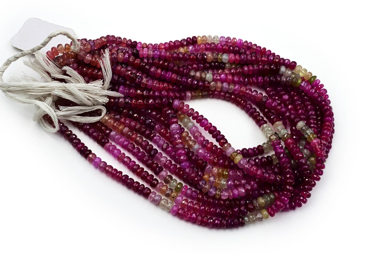 Umba Sapphire 6mm Faceted Rondelle, additional view