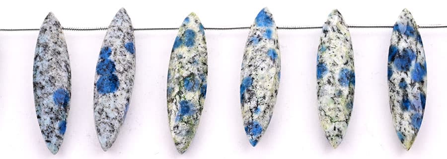 K2 Granite 11x40mm Faceted Marquise, additional view