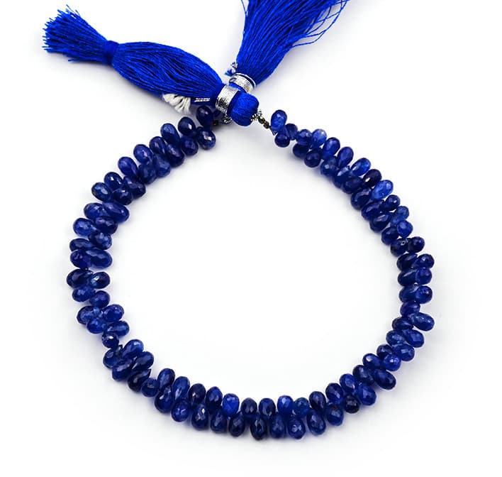 Natural Blue Sapphire 4.5mm Faceted Tear Drop, additional view