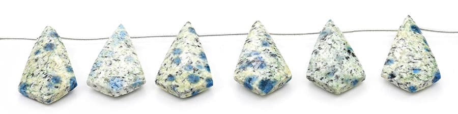K2 Granite 20x37mm Faceted Kite shape, additional view