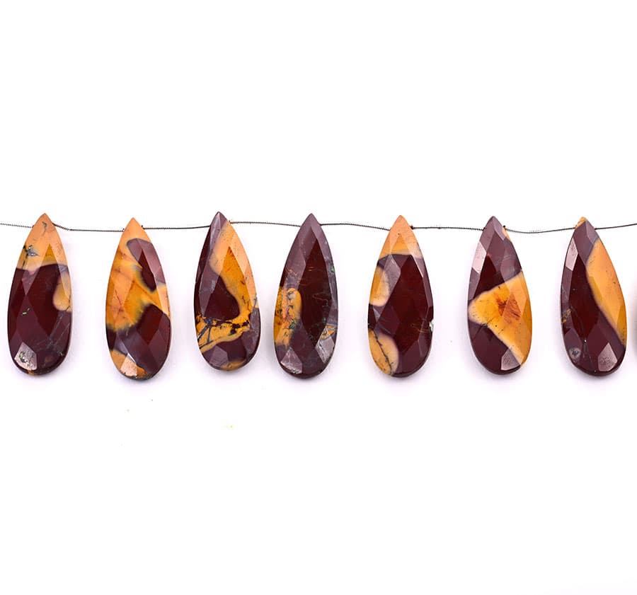 Moukaite Jesper 15x45mm Faceted Pear, additional view