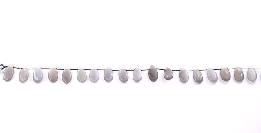 Gray Moonstone 7X15mm Smooth Pear, additional view