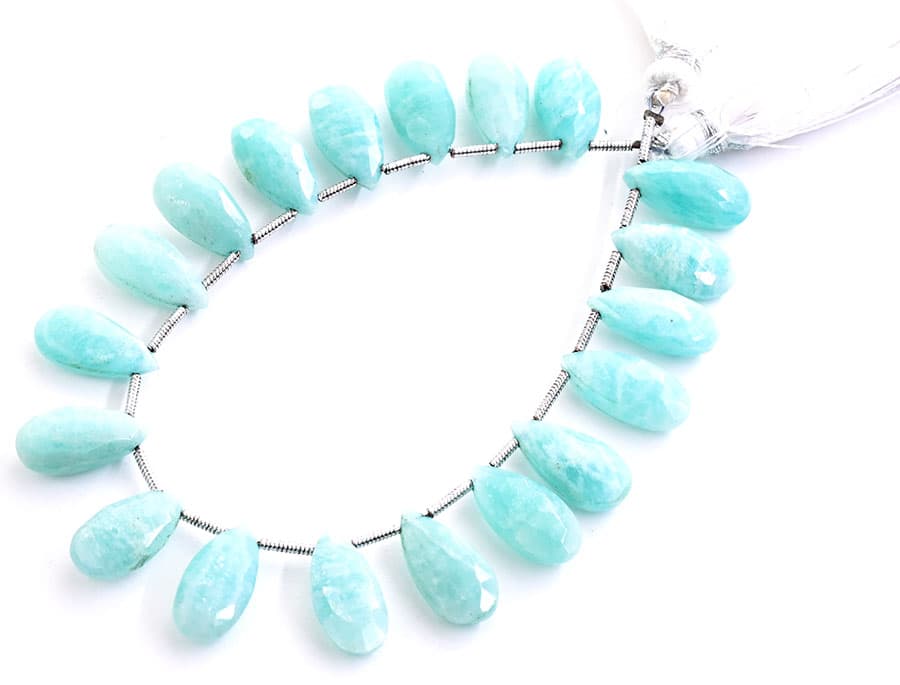 Amazonite 7X15mm Faceted Pear, additional view