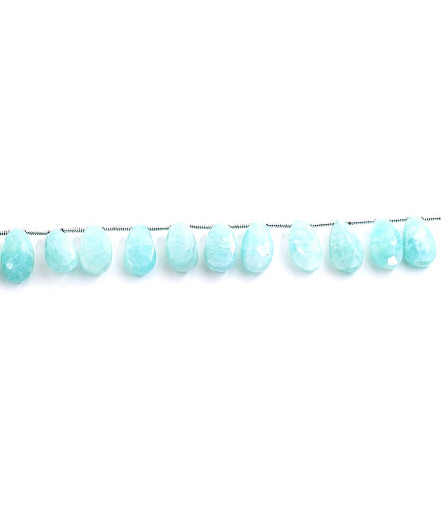 Amazonite 7X15mm Faceted Pear, additional view