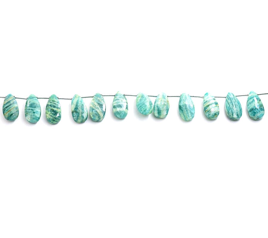 Russian Amazonite 7X15mm Faceted Pear, additional view